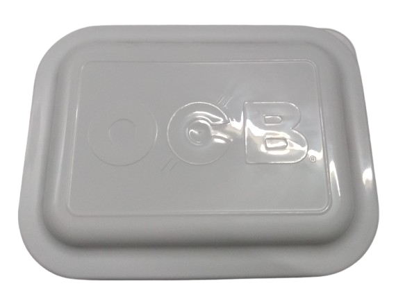 Bandeja Metal OCB com Tampa Branca
